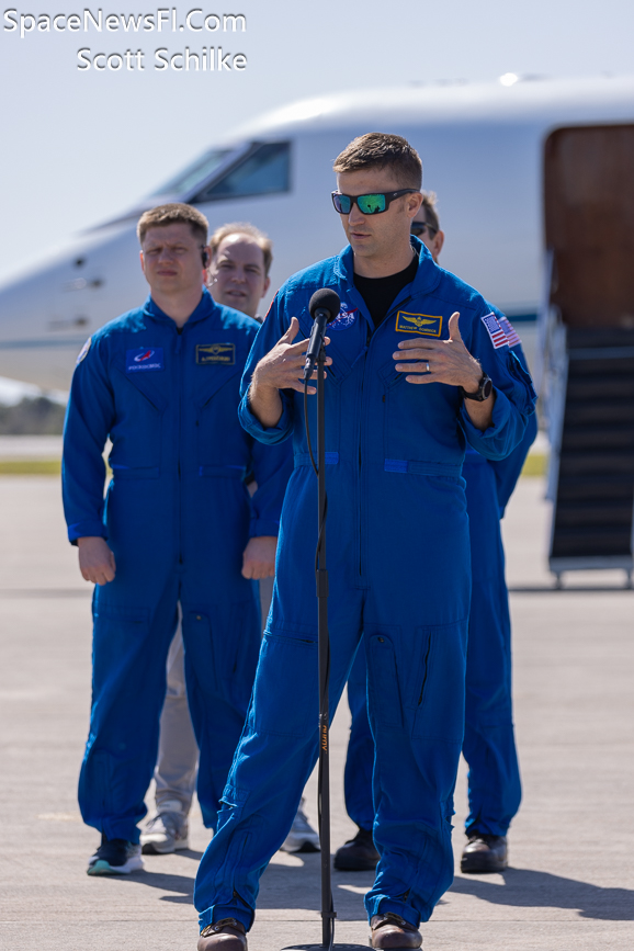 NASA SpaceX Crew 8 Astronauts Arrival KSC