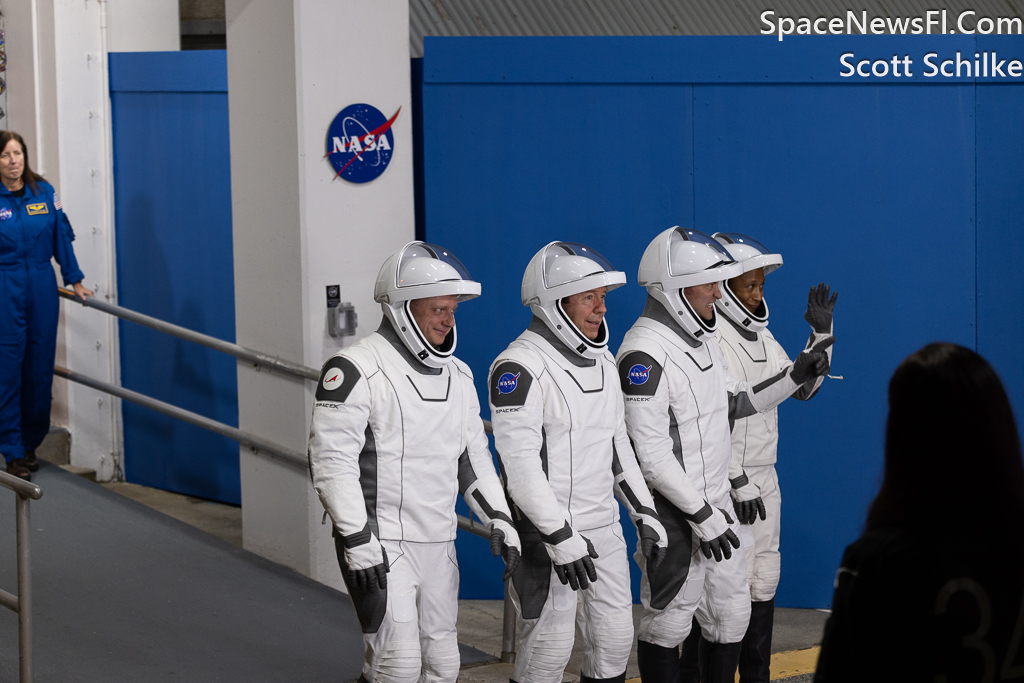 SpaceX NASA Crew 8 Walkout