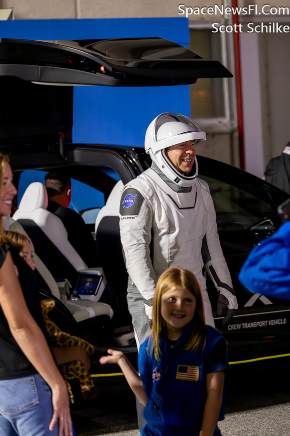 SpaceX NASA Crew 8 Walkout Saying Goodbye To Families