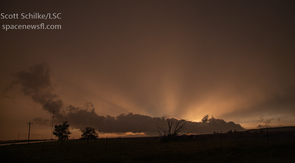 Sunset After the April 27th 2024 A Huge PDSTornadoe Warned Storm Burkburnett Texas 