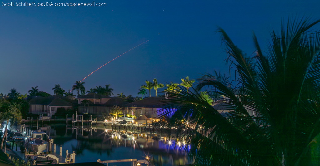 From Marco Island 200 Miles Away SpaceX Starlink 6-58 B-1073-15 8:53 PM May 12th 2024
