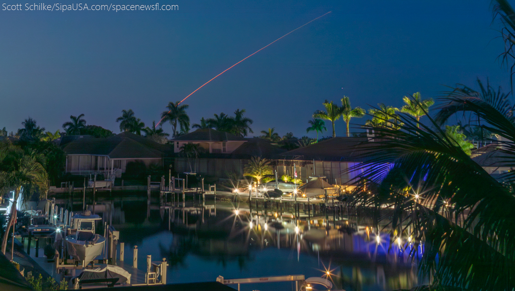 From Marco Island 200 Miles Away SpaceX Starlink 6-58 B-1073-15 8:53 PM May 12th 2024
