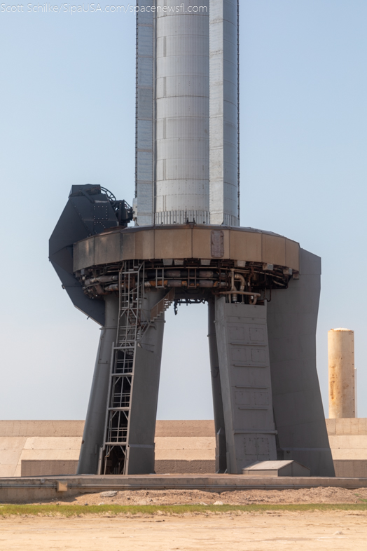 June 5th 2024 Final Full Stack of SpaceX Starship IFT-4 FTS Is Armed