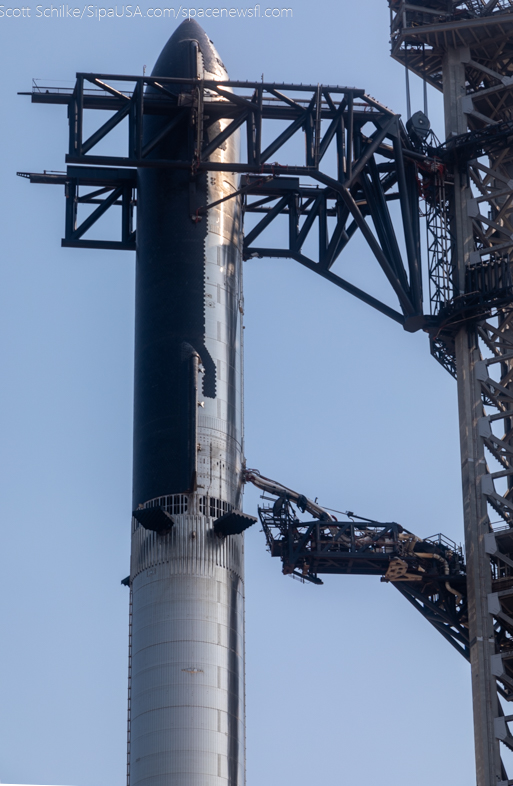 June 5th 2024 Final Full Stack of SpaceX Starship IFT-4 FTS Is Armed