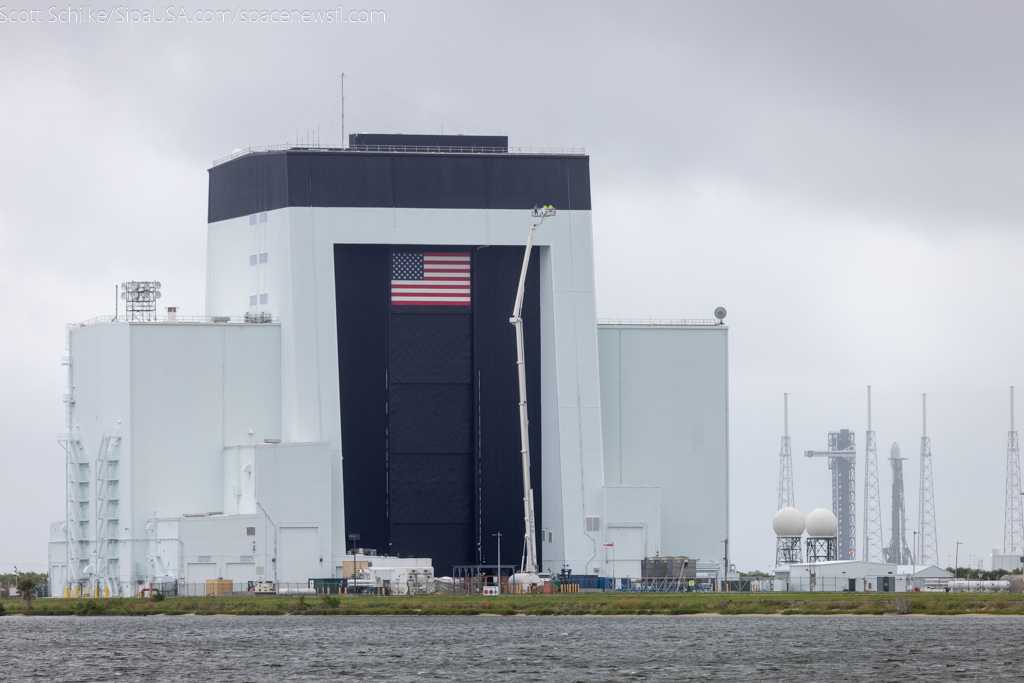 June 18th 2024 SpaceX SES-24 ASTRA 1P In The Rain Waiting To Launch