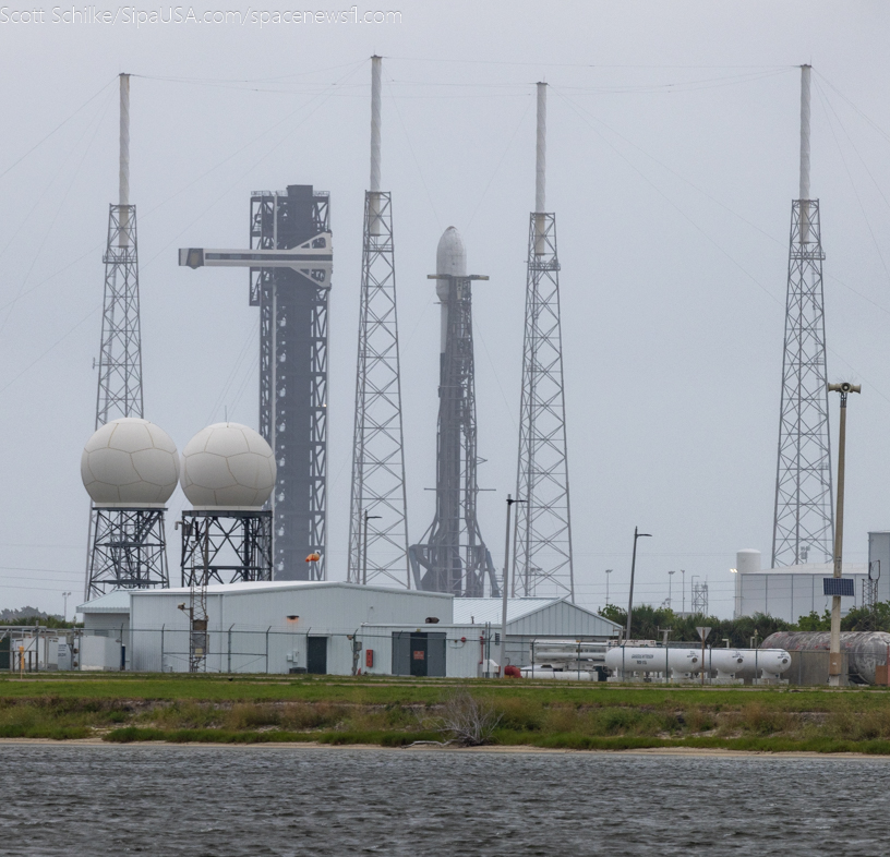 June 18th 2024 SpaceX SES-24 ASTRA 1P In The Rain Waiting To Launch