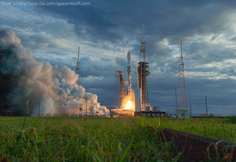 Dramatic Beautiful Remote Camera Action SpaceX Turksat 6A