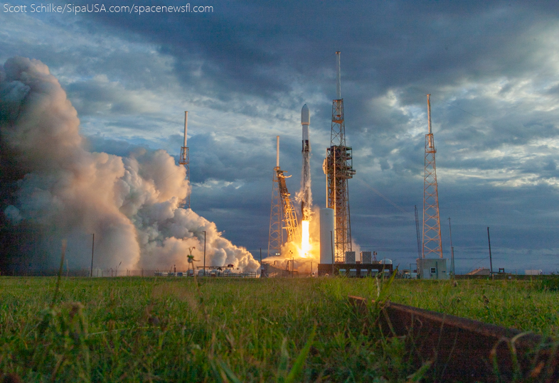 Dramatic Beautiful Remote Camera Action SpaceX Turksat 6A