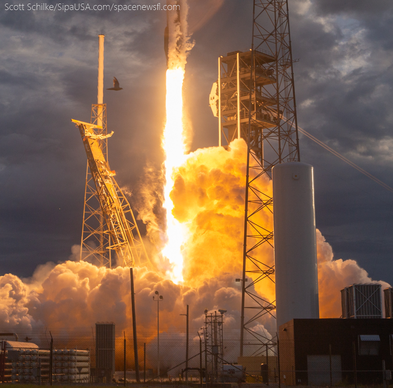 Dramatic Beautiful Remote Camera Action SpaceX Turksat 6A