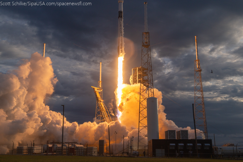 Dramatic Beautiful Remote Camera Action SpaceX Turksat 6A