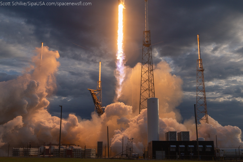 Dramatic Beautiful Remote Camera Action SpaceX Turksat 6A