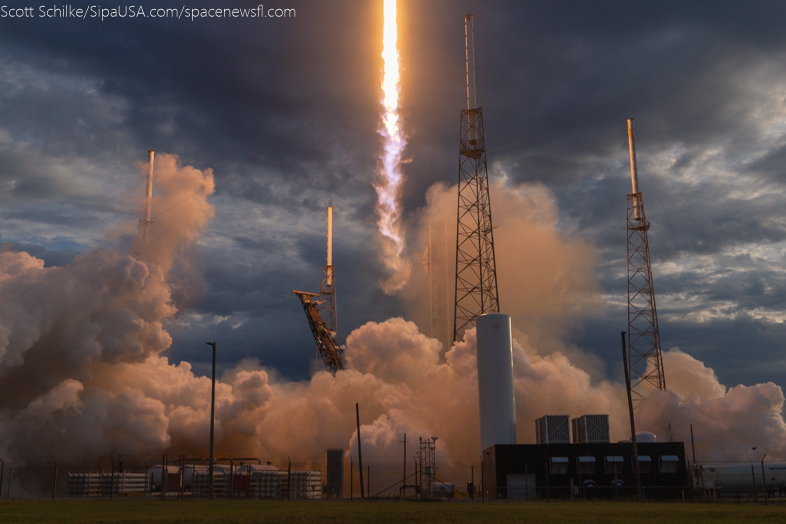 Dramatic Beautiful Remote Camera Action SpaceX Turksat 6A