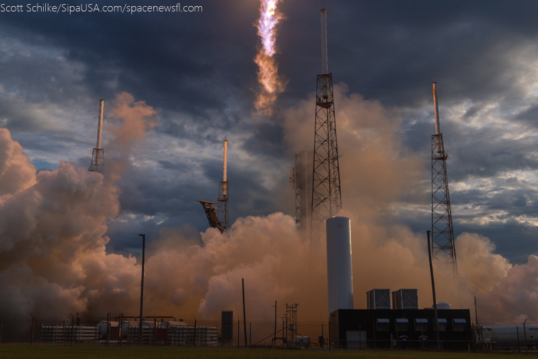 Dramatic Beautiful Remote Camera Action SpaceX Turksat 6A