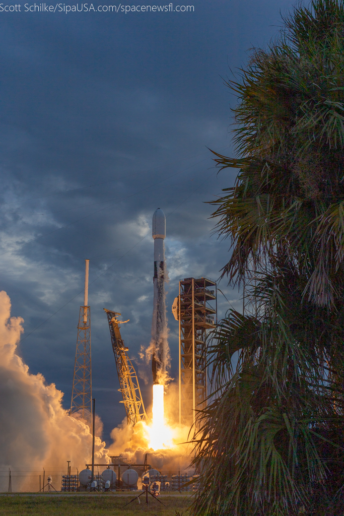 Dramatic Beautiful Remote Camera Action SpaceX Turksat 6A