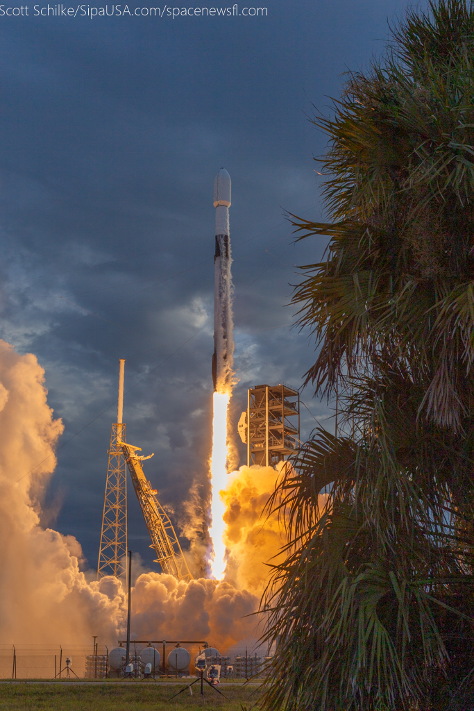 Dramatic Beautiful Remote Camera Action SpaceX Turksat 6A