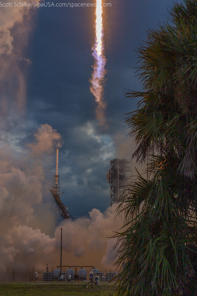 Dramatic Beautiful Remote Camera Action SpaceX Turksat 6A