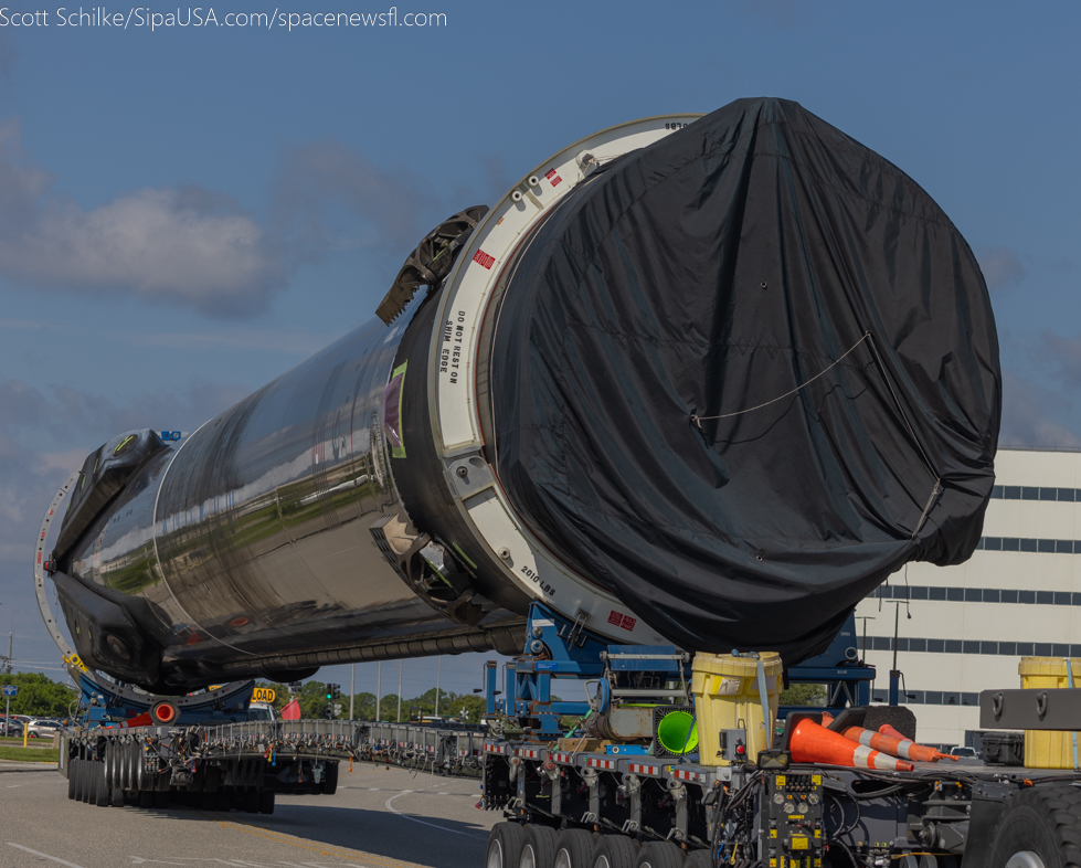 SpaceX Falcon 9 Fleet Leading Booster B-1062-23 Transport