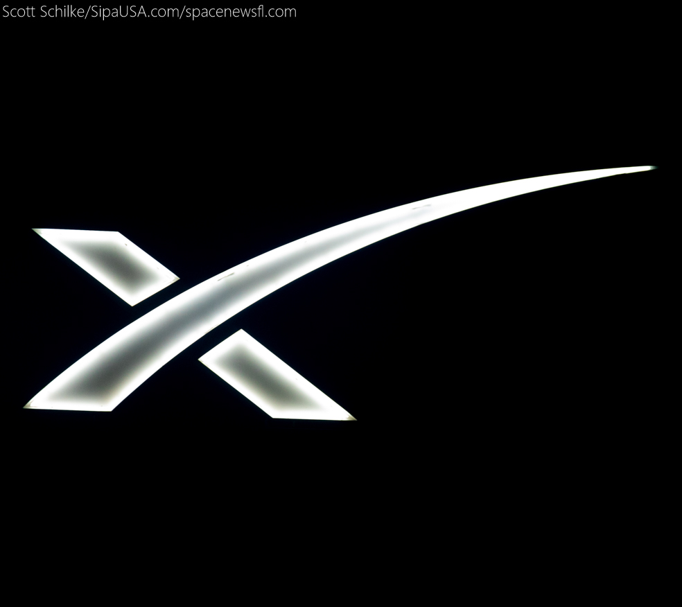 The Iconic X In The SpaceX Sign