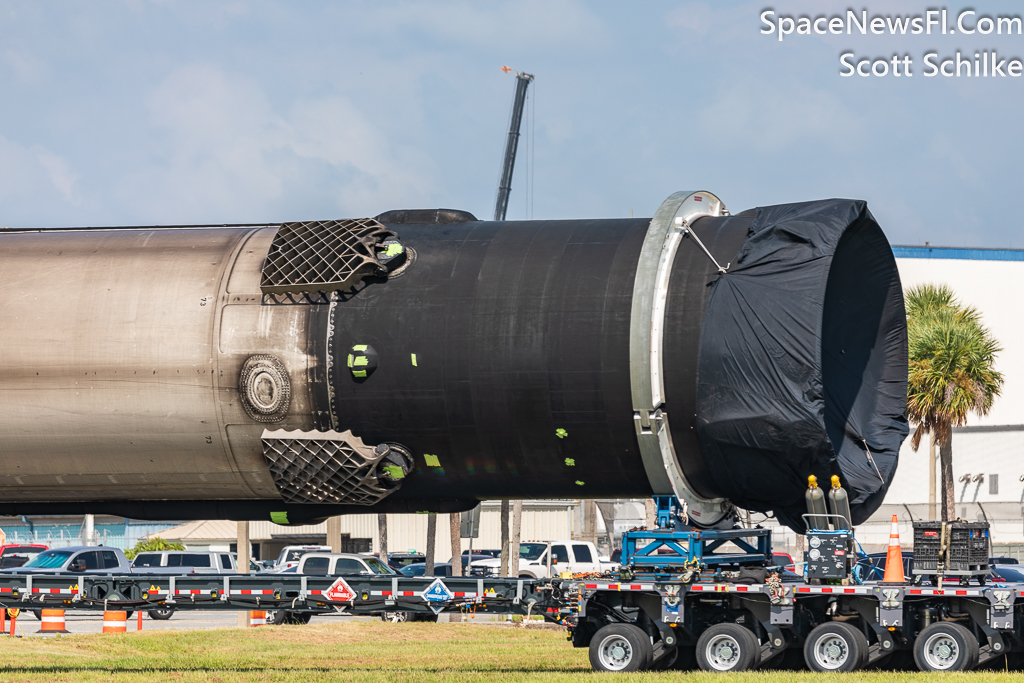 Transit #2 with SpaceX B-1073-10 In Front Of The VAB