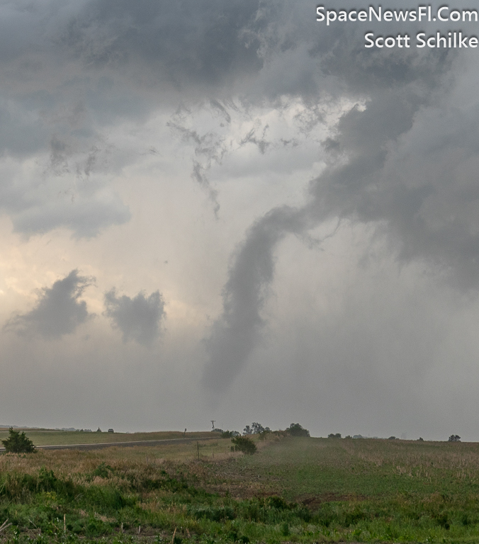 Fast Forming Tornado Behind Me Roping Out