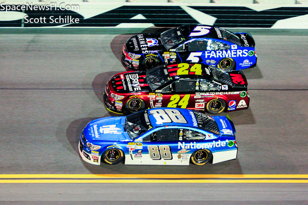 Three Hendricks Cars Earnhardt Gordon Kane