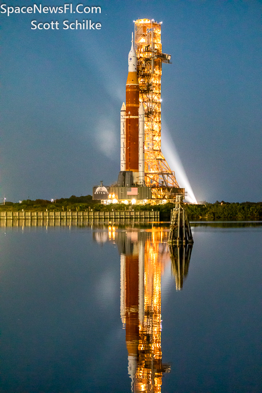 NASA Artemis 1 Roll To The Pad From The VAB