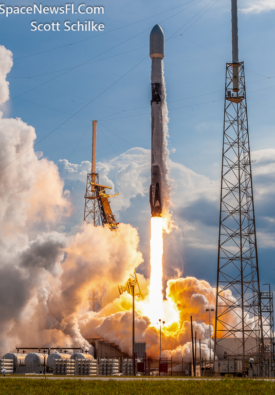 SpaceX Falcon 9 At Sunset