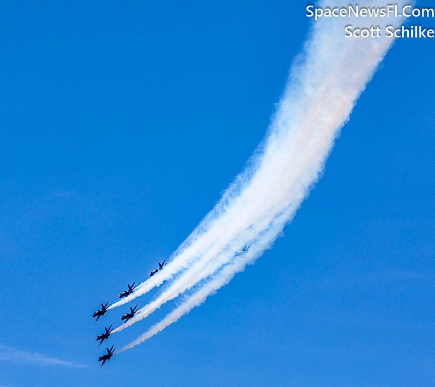 May 8th 2020 Blue Angles Fly Over Miami To Honor Health Care Workers Due To Covid