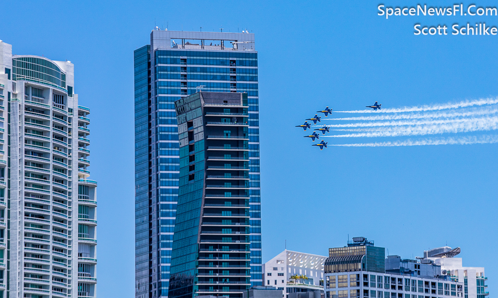 May 8th 2020 Blue Angles Fly Over Miami To Honor Health Care Workers Due To Covid