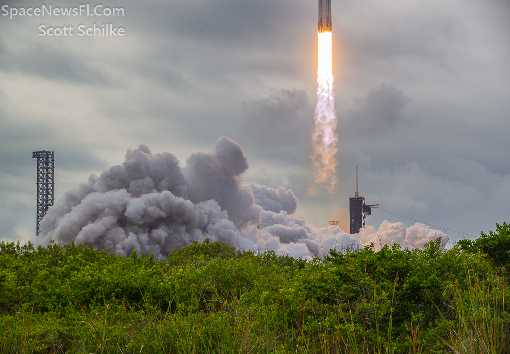 Liftoff From North Side of LC-39A Near Beach Rd. NASA SpaceX Falcon Heavy Psyche