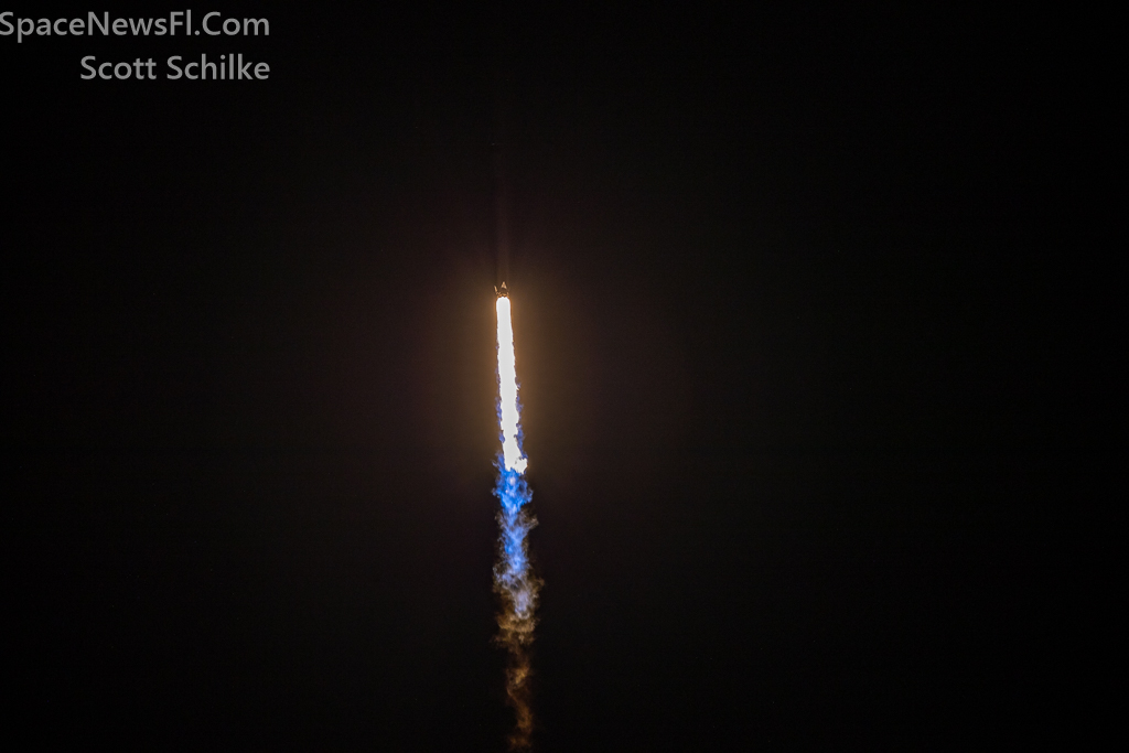 NASA SpaceX CRS-29 Well Down Range Over The Atlantic Ocean