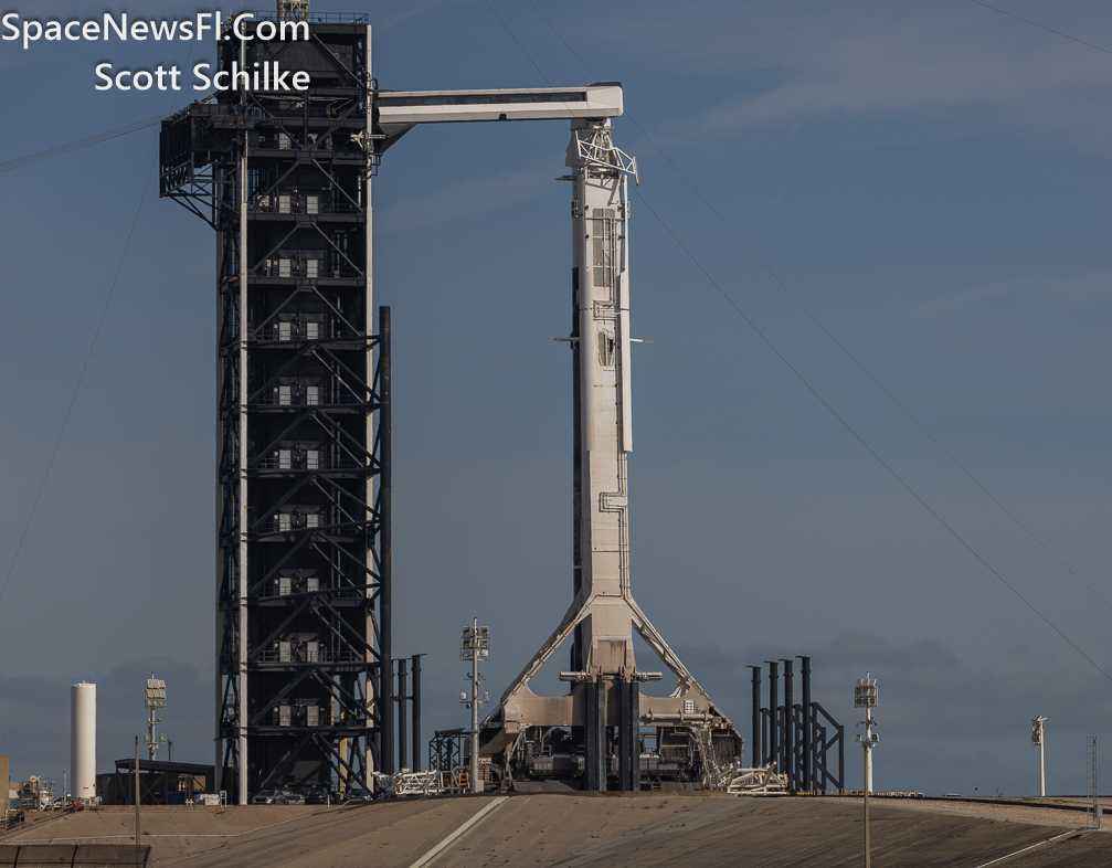 SpaceX Axiom 3 Crewed Mission Before Scrub Attempt Was Announced On 1-17-24